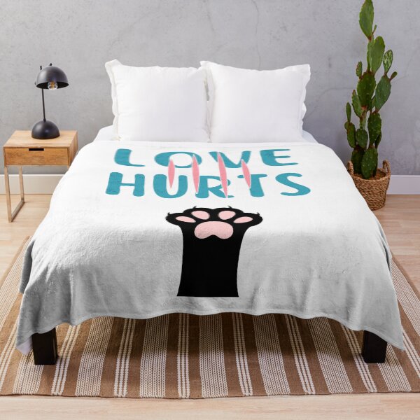 Item preview, Love Hurts | Cat Paw | Cat Meme designed and sold by ObsidianDaz.