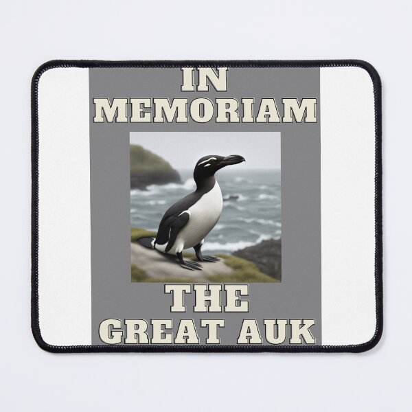 Item preview, In Memoriam: The Great Auk (Grey) designed and sold by CraftTee.