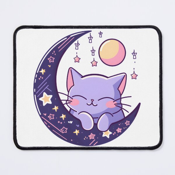 Item preview, Starry Cat and Moon  designed and sold by Sereneluna.