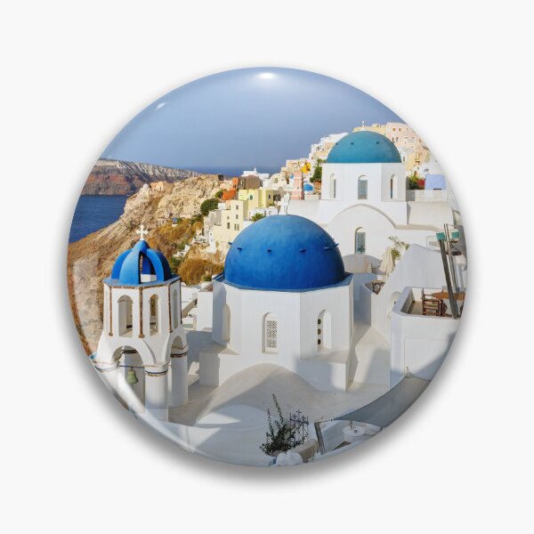 Item preview, Oia Santorini Blue Domes 03 designed and sold by Weston  Westmoreland.