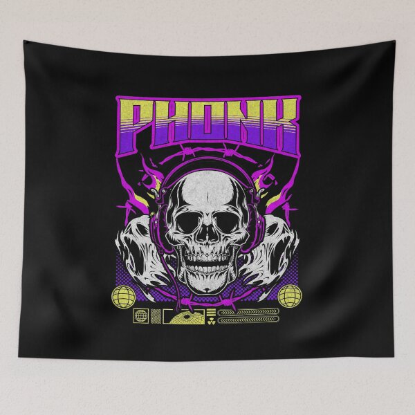 Item preview, Listening To Phonk Music Skull designed and sold by MasterKlaw.