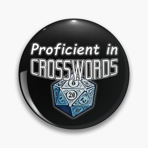 Item preview, Proficient in Crosswords designed and sold by GammarayPrints.