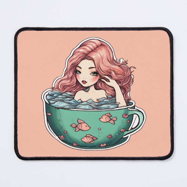 Item preview, Mermaid in a Tea Cup designed and sold by DesignsBuyGem.