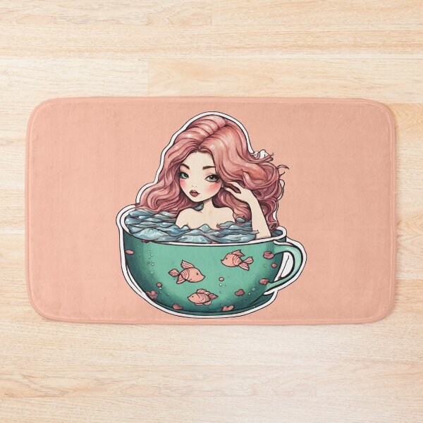 Item preview, Mermaid in a Tea Cup designed and sold by DesignsBuyGem.