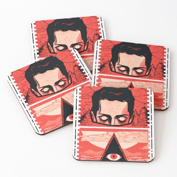 Item preview, Black and red surrealist eye postal stamp- Unnerving designed and sold by octoboobs.