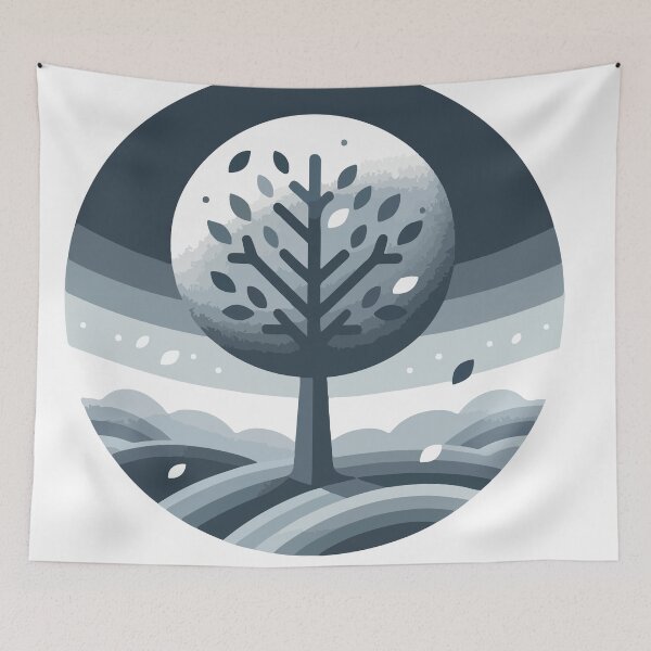 Item preview, Monochromatic Tree Silhouette designed and sold by OniumEth.