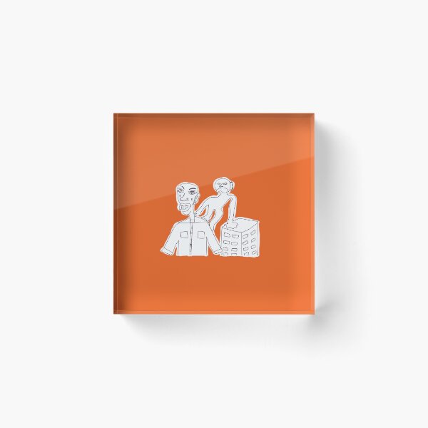 Item preview, Orange towerblock designed and sold by shrewdmovenet.