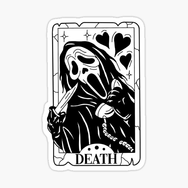 Item preview, scream tarrot card designed and sold by Chlosstickers.