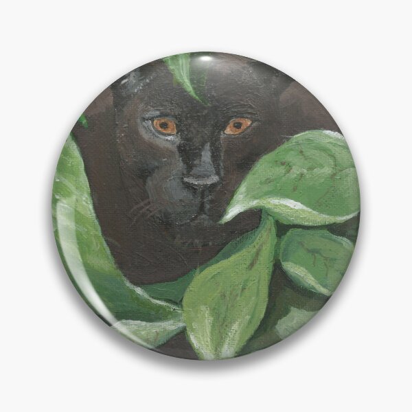 Item preview, Black Panther in the Jungle (green, black) designed and sold by Ann Kronick.
