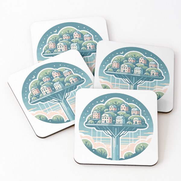 Item preview, Stylized Fantasy Tree Village designed and sold by OniumEth.