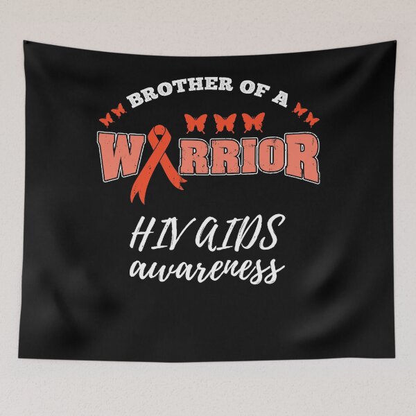 Item preview, Brother Of A Warrior HIV AIDS Awareness HIV AIDS Warrior designed and sold by EagmianPheolea.
