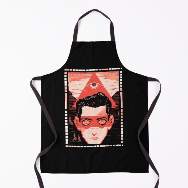 Item preview, Black and red surrealist pyramid postal stamp- Ink work designed and sold by octoboobs.
