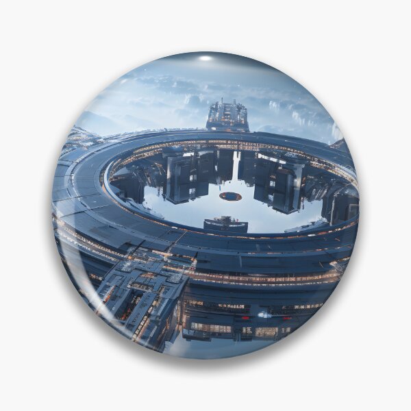 Item preview, Futuristic Space Station designed and sold by Shirtastically.