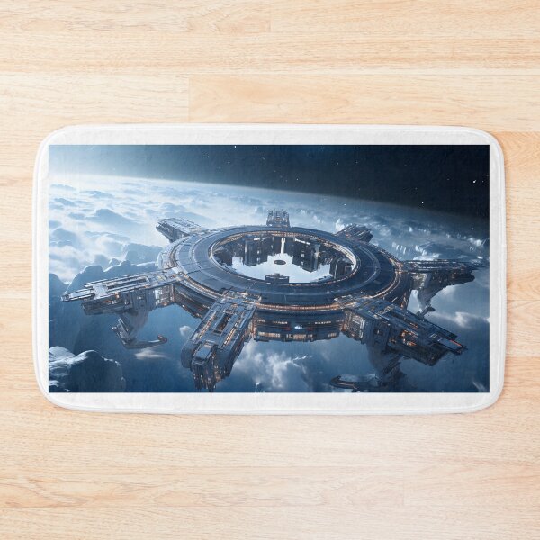 Item preview, Futuristic Space Station designed and sold by Shirtastically.