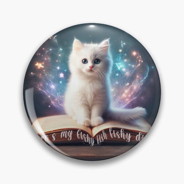Item preview, White Magical Kitty designed and sold by SugarInk.