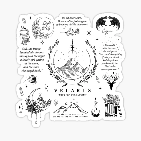 Illyrian Baby Sticker ACOTAR Sticker Sarah J Maas Stickers Night Court  Decal SJM Merch 