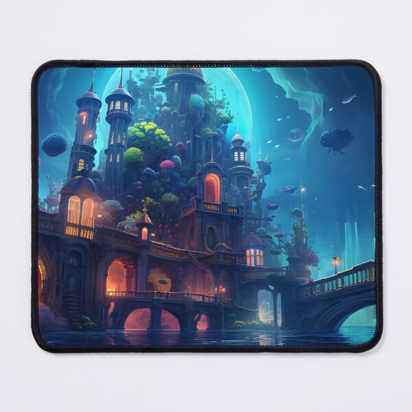 Item preview, Vibrant Underwater City designed and sold by Shirtastically.