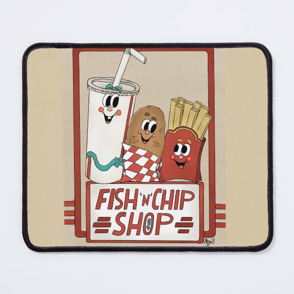 Item preview, Fish and Chip Shop designed and sold by PolkadotsandMeg.