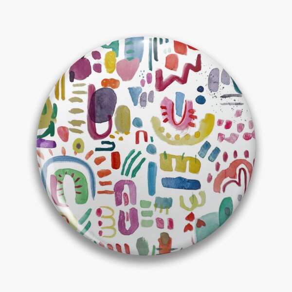 Item preview, Watercolors with colorful shapes designed and sold by Tenuveoilustra.