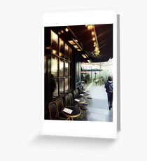 Paris Cafe Street Greeting Card