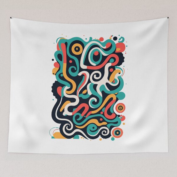 Item preview, Generative art, black and white T-Shirt designed and sold by ZingZone.