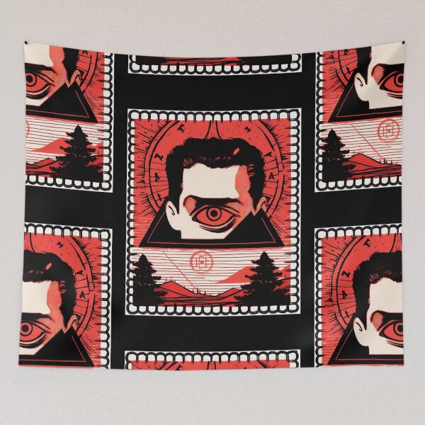 Item preview, Ink surrealist eye postal stamp- Weirdcore designed and sold by octoboobs.