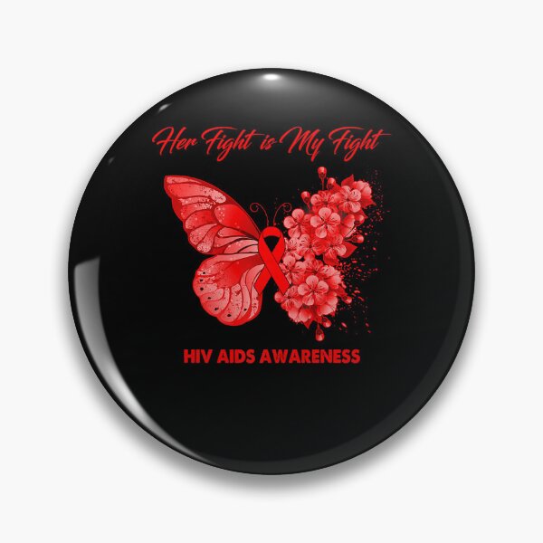 Item preview, Butterfly Her Fight is My Fight HIV AIDS Awareness designed and sold by EagmianPheolea.
