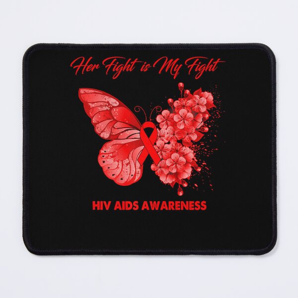 Item preview, Butterfly Her Fight is My Fight HIV AIDS Awareness designed and sold by EagmianPheolea.
