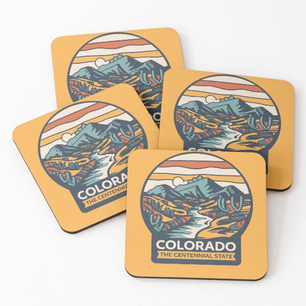 Item preview, Colorado - The Centennial State - Colorful Illustration designed and sold by Amazing States of America.
