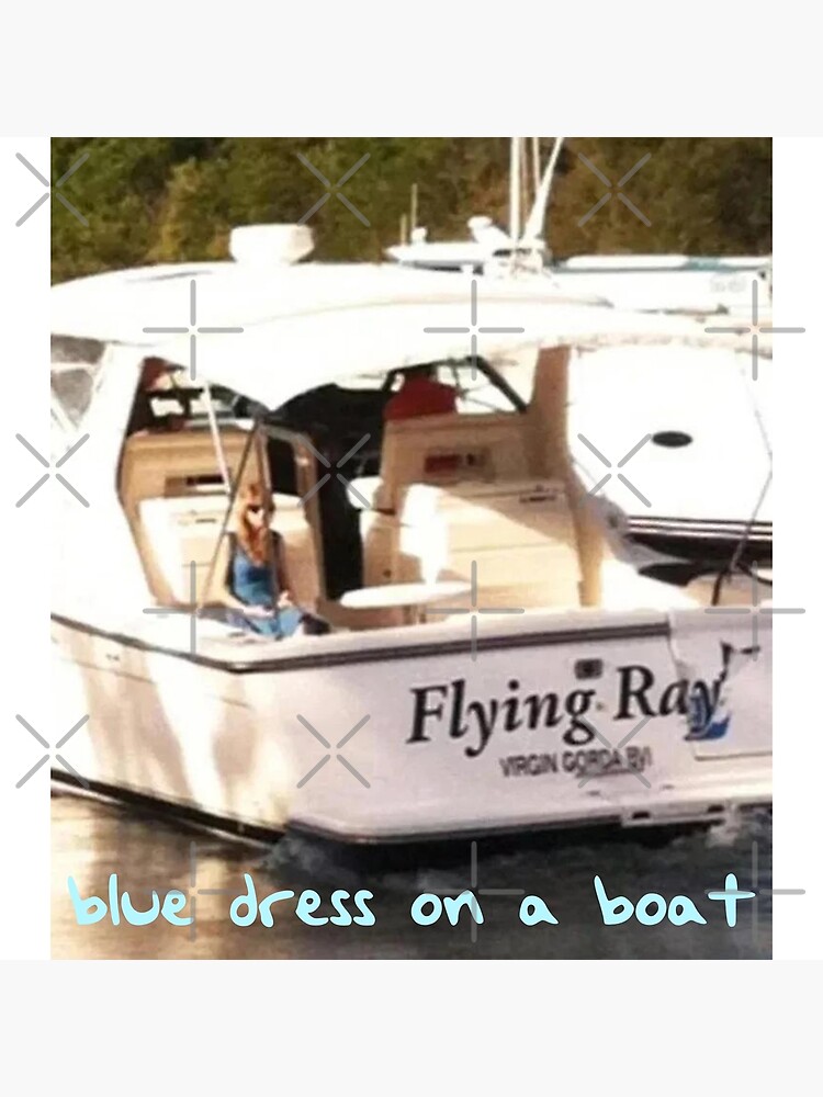 Blue dress on a boat 1989 Taylor swift