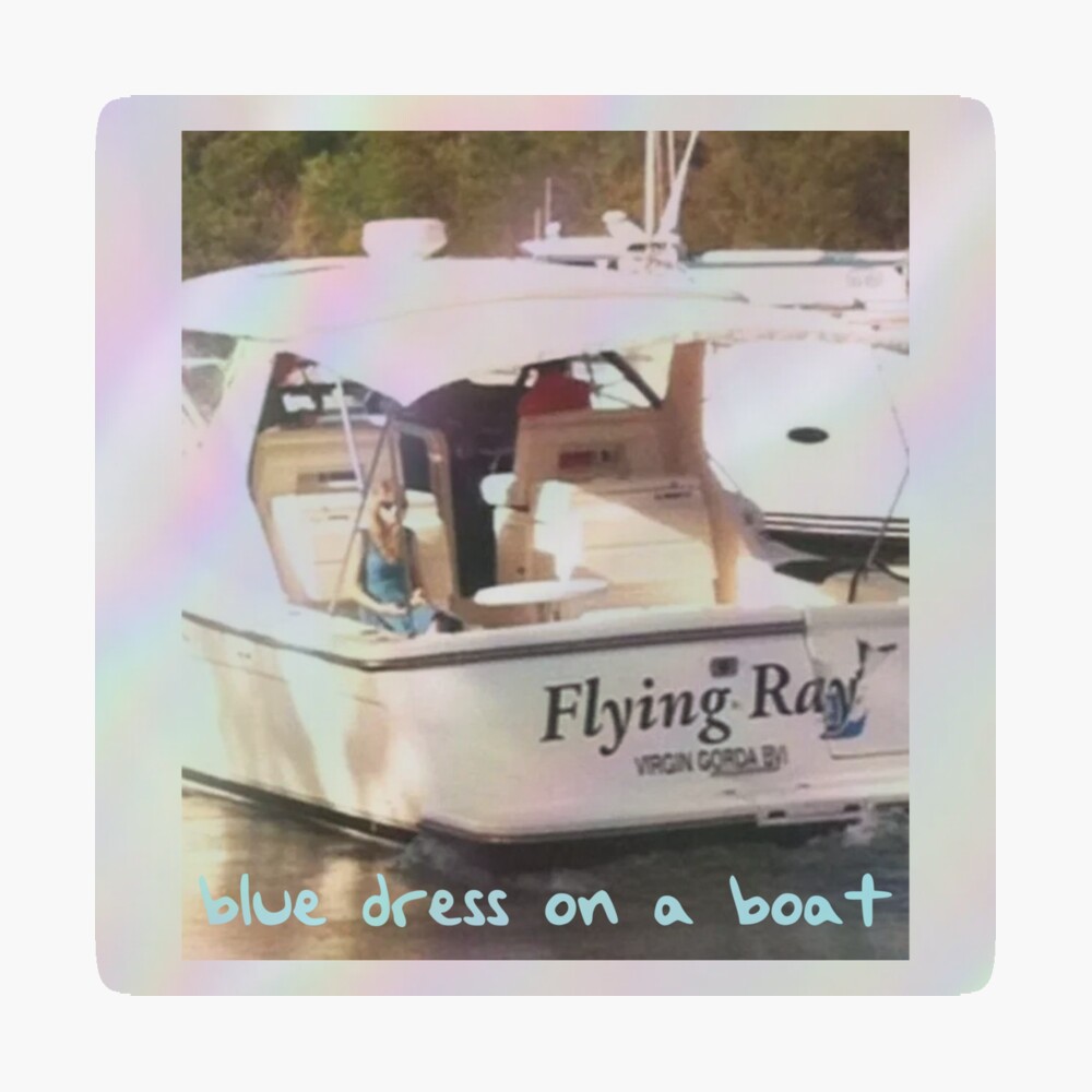 Blue dress on a boat 1989 Taylor swift" Postcard for Sale by alessiacara |  Redbubble
