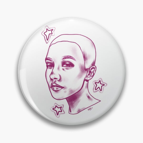 Item preview, pink girl portrait designed and sold by ktlynbrown.