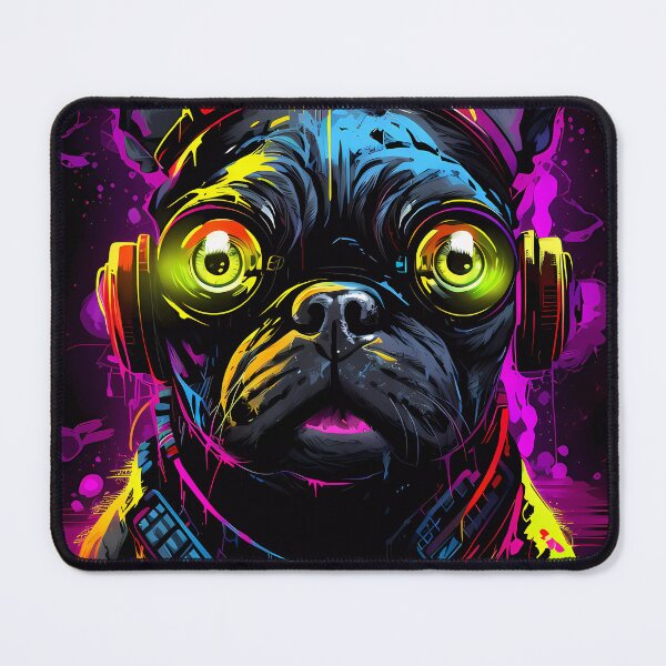 Item preview, Psychedelic Pug designed and sold by CyberAnimals.