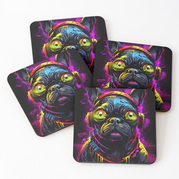 Item preview, Psychedelic Pug designed and sold by CyberAnimals.