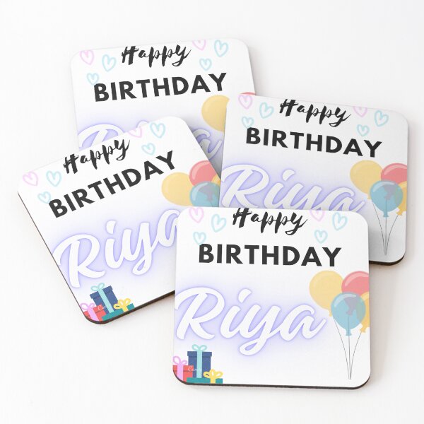 Item preview, Happy Birthday Riya designed and sold by ColorfulCoyote.