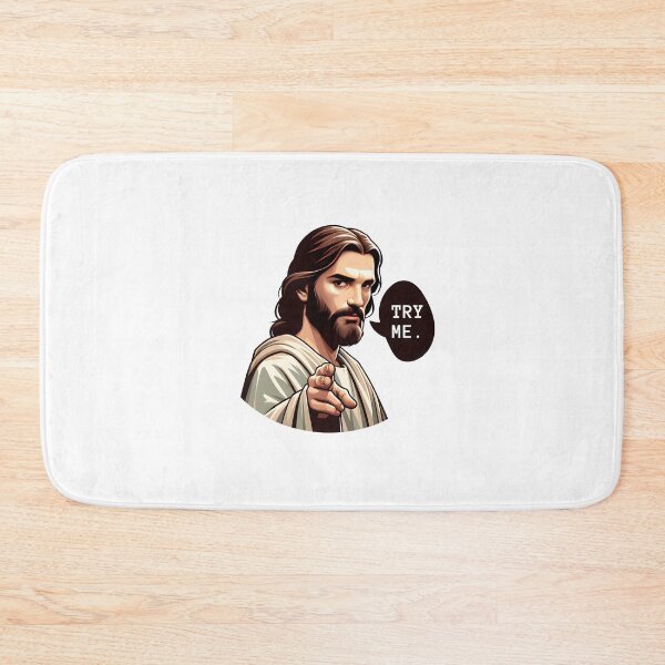 Item preview, Funny Lol Jesus Try Me Meme Phrase designed and sold by gemneye.