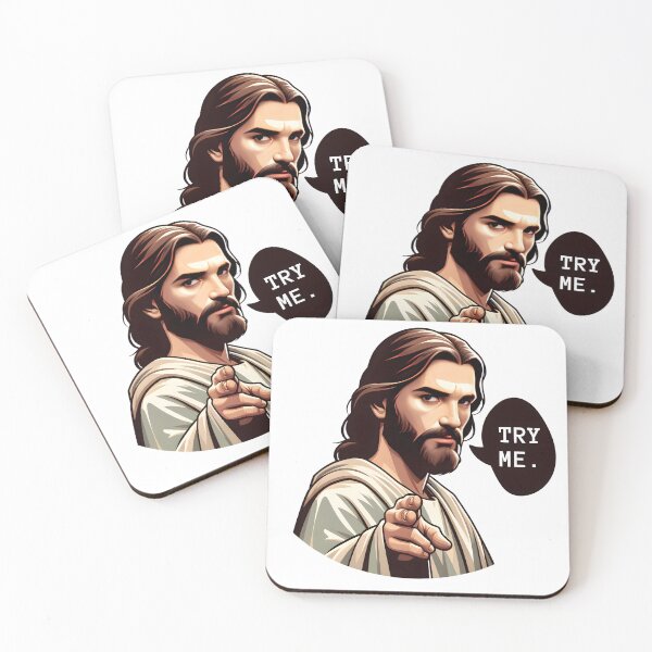 Item preview, Funny Lol Jesus Try Me Meme Phrase designed and sold by gemneye.