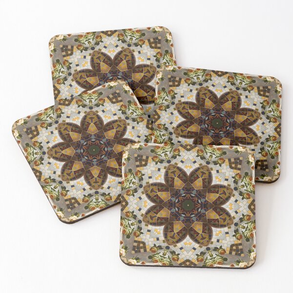 Item preview, Bronze Rose Mosaic Mandala designed and sold by DiscoGypsyFish.