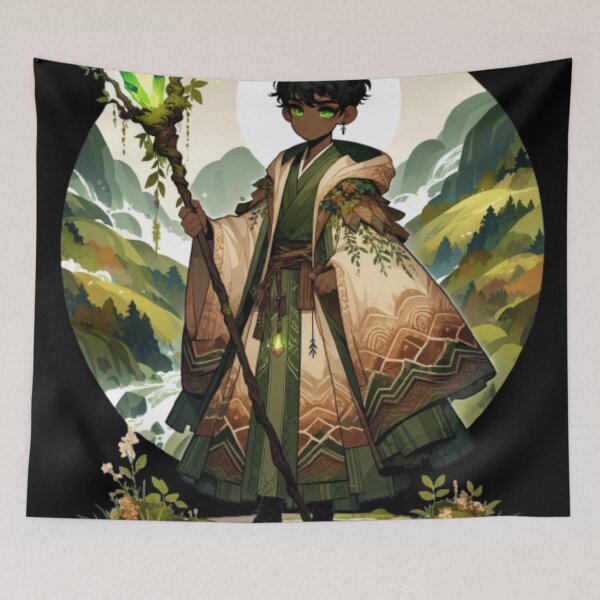 Item preview, Guardian of Geomancy: Earth Wizard Anime T-Shirt designed and sold by masquetea.