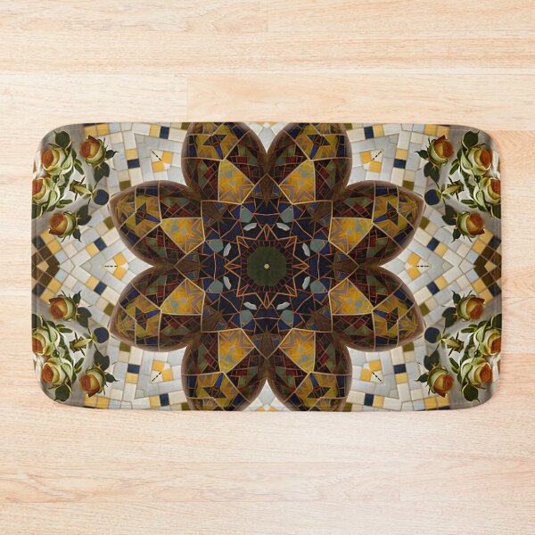 Item preview, Bronze Rose Mosaic Mandala designed and sold by DiscoGypsyFish.