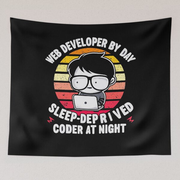 Item preview, Web developer by day, sleep-deprived coder by day, funny web developer designed and sold by mwebba2005.