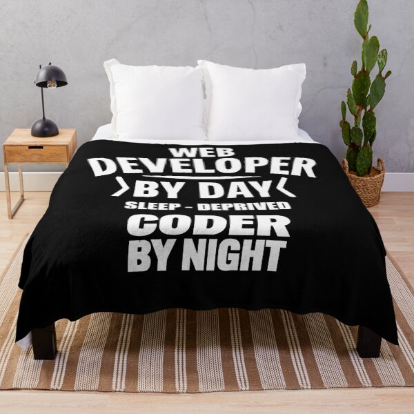 Item preview, Web developer by day, sleep-deprived coder by day, funny web developer v2 designed and sold by mwebba2005.
