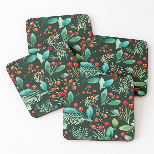 Item preview, Christmas Berries and Foliage pattern designed and sold by Ellimade.