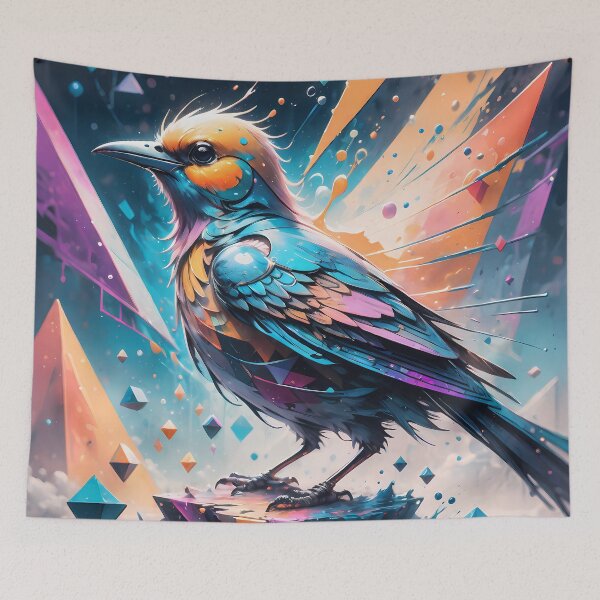 Item preview, Colored Bird: The Impact of Digital Bird Art on Nature, interview with Featured Artists designed and sold by Artedig.