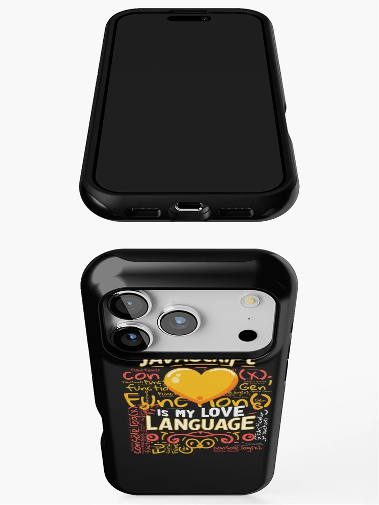 Thumbnail 3 of 4, iPhone Case, JavaScript is My Love Language designed and sold by AW2 Designs.