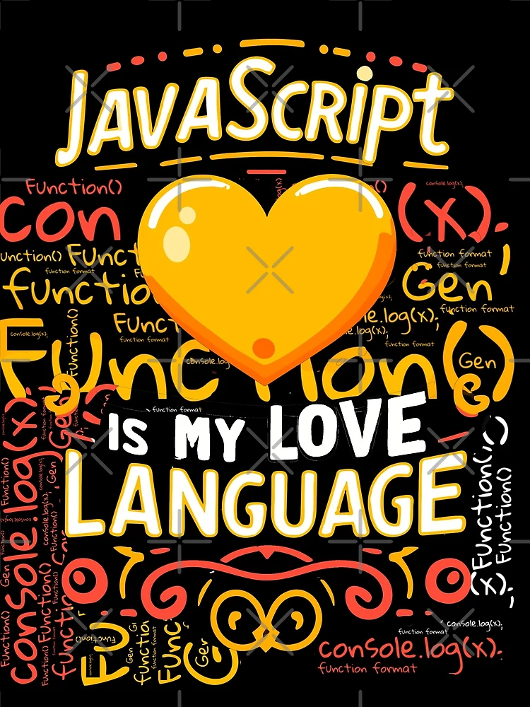Thumbnail 3 of 3, Scarf, JavaScript is My Love Language designed and sold by AW2 Designs.