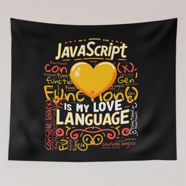 Item preview, JavaScript is My Love Language designed and sold by mwebba2005.