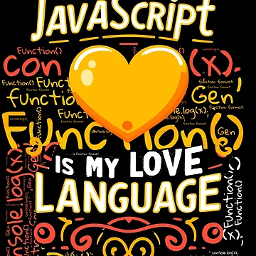 Artwork thumbnail, JavaScript is My Love Language by AW2 Designs