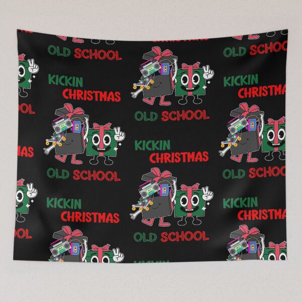 Item preview, Kickin Christmas Old School, Old School Xmas designed and sold by SportyDogShop.
