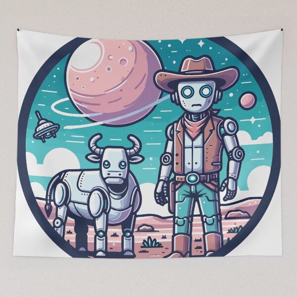 Item preview, Space Cowboy Robot Companion designed and sold by OniumEth.